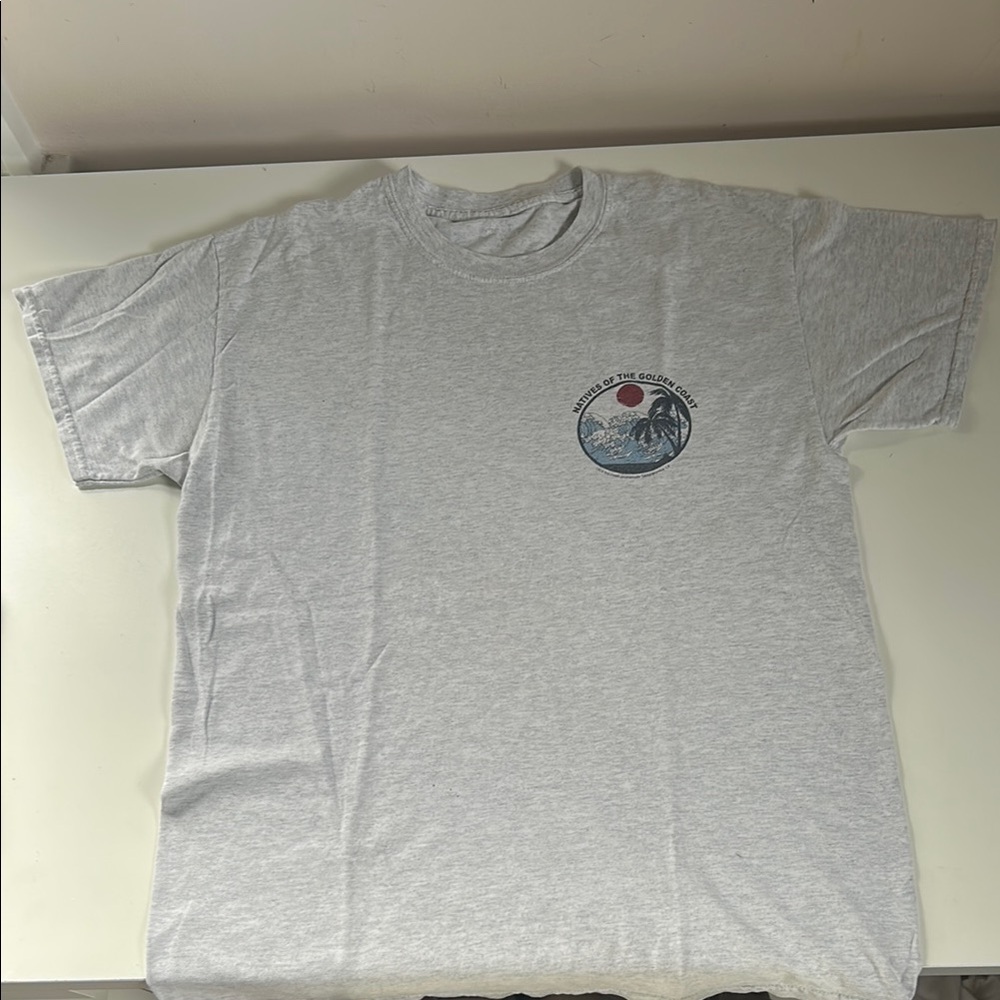 Brandy Melville Natives of The Golden Coast Gray Graphic T-Shirt